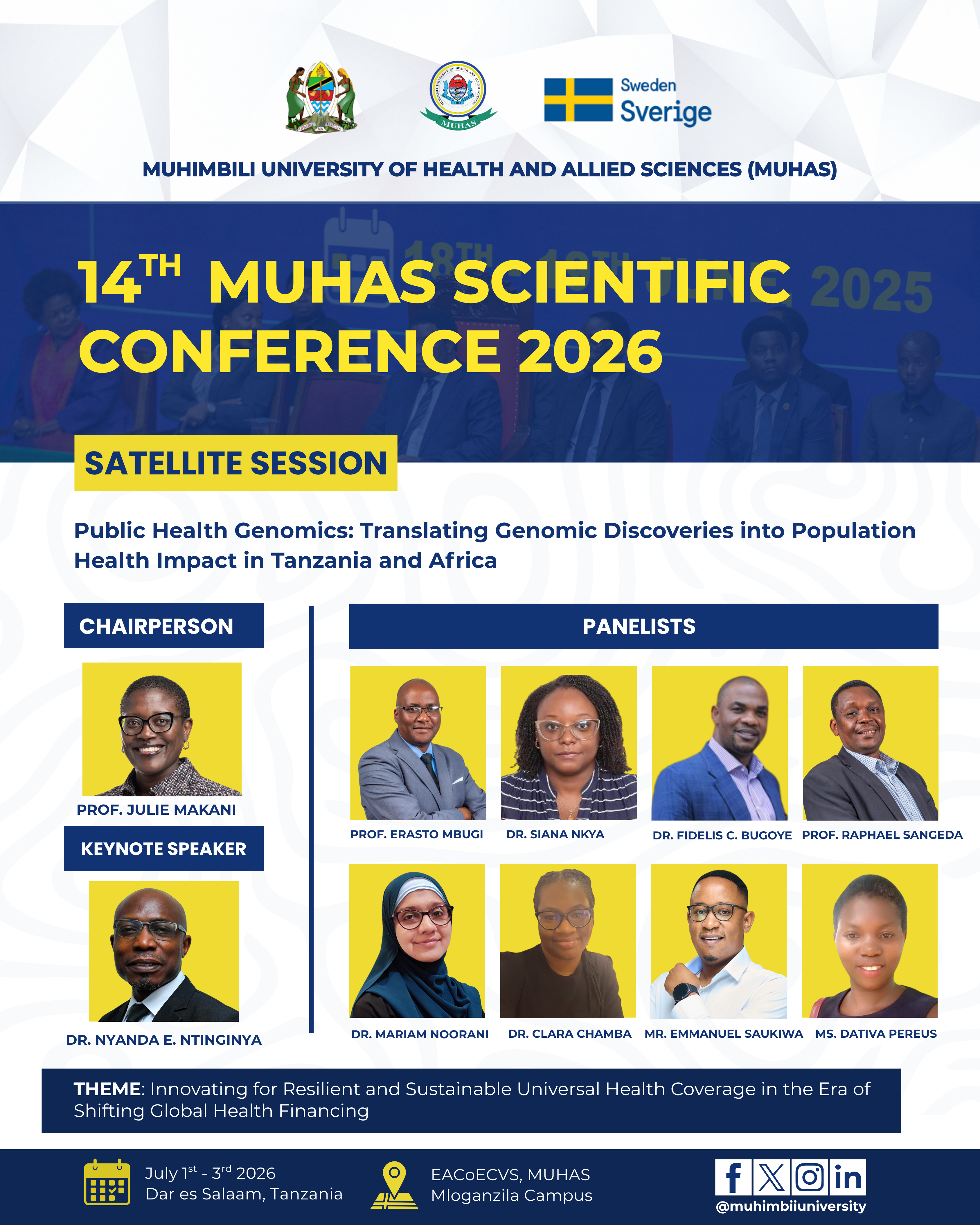 Genomics Satellite Session